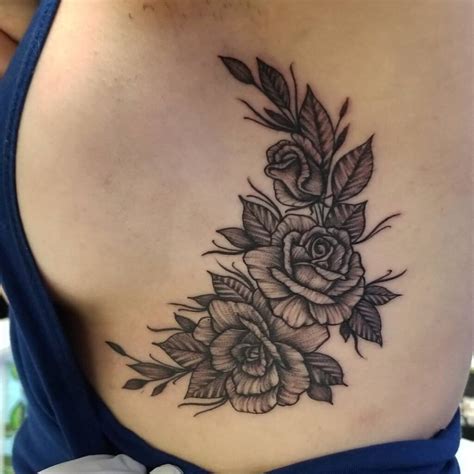 floral side boob tattoo|11+ Side Boob Flower Tattoo That Will Blow Your Mind!